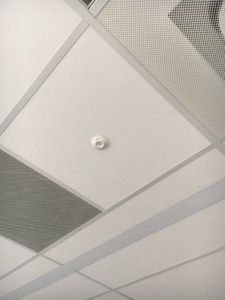 Motion sensor in the ceiling