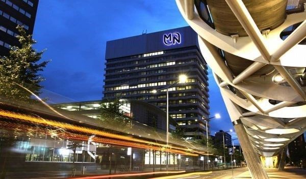 The head office of pension provider MN in The Hague, alongside the A12 motorway.